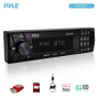 Pyle - UPLR31MP , On the Road , Headunits - Stereo Receivers , AM/FM-MPX In-Dash Detachable Face Radio w/SD/MMC/USB Player