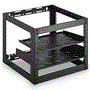 Pyle - PLRS10UW , Health and Fitness , protection Equipment , 10U Network Cabinet - Enclosed Wall Mount Rack Includes Mounted Fan, Lockable Door & Hardware (Black)