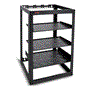 Pyle - PLRS20UW , Health and Fitness , protection Equipment , 20U Network Cabinet - Open Frame Rack, Wall Mountable Heavy Duty Designs for Servers & AV Gear (Black)