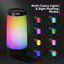 Pyle - PLSPOOL14 , Marine and Waterproof , Home Speakers , Portable Wireless Speaker with Colorful Lights - Floating Pool Speaker IP68 Waterproof Speaker (Black)