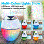 Pyle - PLSPOOL25 , Marine and Waterproof , Home Speakers , Portable Wireless Speaker with Colorful Lights - Floating Pool Speaker IP68 Waterproof Speaker (Apple White)