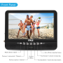 Pyle - PLTV9553 , On the Road , Video Monitors , 9” Portable TV Tuner Monitor Display Screen with Built-in Rechargeable Battery, USB/Micro SD Readers (Analog ATSC/DTV Support)