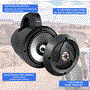 Pyle - PLUTV40BK , On the Road , Vehicle Speakers , 4” Waterproof Rated Off-Road Speakers - 900W Compact Power Sport Vehicle Speaker System for ATV, UTV, 4x4, Jeep (Pair)