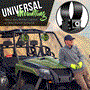 Pyle - PLUTV45BTR.5 , On the Road , Vehicle Speakers , 4’’ Waterproof Rated Off-Road Bluetooth Speakers - 800 Watt Amplified Vehicle Speaker System for ATV, UTV, 4x4, Jeep with RGB Lights & Remote Control