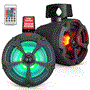 Pyle - PLUTV65BTR.5 , Home and Office , Amplifiers - Receivers , Sound and Recording , Amplifiers - Receivers , 6.5’’ Water-Resistant Rated Marine / Off-Road BT Speakers - 1200 Watt Amplified Vehicle Speaker System for ATV, UTV, 4x4, Jeep with RGB Lights & Remote Control