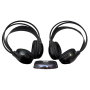 Pyle - PLVWH6 , On the Road , Wireless Headphones , Dual Wireless IR Mobile Video Stereo Headphones w/Transmitter