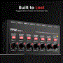 Pyle - PMAX6 , Sound and Recording , Mixers - DJ Controllers , 6-Channel Wireless BT Streaming Mini Line Mixer with USB Audio Interface - 6 Mono/Stereo Switching Inputs