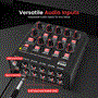 Pyle - PMAX8 , Sound and Recording , Mixers - DJ Controllers , 8-Channel Wireless BT Streaming Mini Line Mixer with USB Audio Interface - 8 Mono/Stereo Switching Inputs