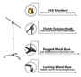 Pyle - PMKS22 , Musical Instruments , Mounts - Stands - Holders , Sound and Recording , Mounts - Stands - Holders , Universal Rolling Wheels Tripod Microphone Stand - Adjustable Height & Extendable