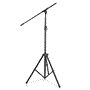 Pyle - PMKS56 , Musical Instruments , Mounts - Stands - Holders , Sound and Recording , Mounts - Stands - Holders , Heavy-Duty Tripod Boom Microphone Mic Stand - Height Adjustable & Boom Extendable Mic Stand with T-Bar Adjustment Point