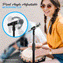 Pyle - PMKS5X2 , Musical Instruments , Mounts - Stands - Holders , Sound and Recording , Mounts - Stands - Holders , Microphone Stand - Universal Mic Mount with Heavy Compact Base, Height Adjustable (Pair)