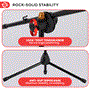 Pyle - PMKSKT35 , Musical Instruments , Mounts - Stands - Holders , Sound and Recording , Mounts - Stands - Holders , Universal Tripod Microphone Stands - Adjustable & Extendable set of 2