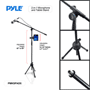 Pyle - PMKSPAD5 , Musical Instruments , Mounts - Stands - Holders , Sound and Recording , Mounts - Stands - Holders , 2-in-1 Microphone and Tablet Stand with Adjustable Height for all Tablets 4.7” to 8.7” Tall