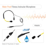 Pyle - PMKWR4 , Musical Instruments , Microphones - Headsets , Sound and Recording , Microphones - Headsets , Flexible Waterproof/Sweatproof Headset Microphone for Exercise and Fitness, Condensor, Omni-Directional, Standard 3.5mm Connector Jack, Fitness +