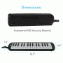 Pyle - PMLD12BK.5 , Musical Instruments , Harmonicas , Melodica - Keyboard Harmonica Instrument