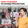 Pyle - PMP20 , Sound and Recording , Megaphones - Bullhorns , Compact Megaphone Speaker, Battery Operated, Siren Alarm Mode, Volume Control