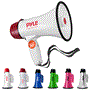 Pyle - PMP20 , Sound and Recording , Megaphones - Bullhorns , Compact Megaphone Speaker, Battery Operated, Siren Alarm Mode, Volume Control