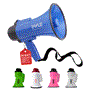Pyle - PMP31BL , Sound and Recording , Megaphones - Bullhorns , Compact & Portable Megaphone Speaker with Siren Alarm Mode & Adjustable Volume, Battery Operated