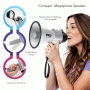 Pyle - PMP33SL , Sound and Recording , Megaphones - Bullhorns , Compact & Portable Megaphone Speaker with Siren Alarm Mode & Adjustable Volume, Battery Operated