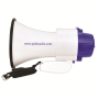 Pyle - PMP38R , Sound and Recording , Megaphones - Bullhorns , Compact Megaphone with Built-in Rechargeable Battery, Siren & Recording Functions, 30 Watt