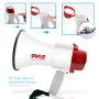 Pyle - PMP39VC , Sound and Recording , Megaphones - Bullhorns , Megaphone PA Bullhorn with Built-in Siren, Adjustable Volume Control, Voice-Changer Modes