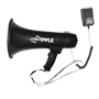 Pyle - PMP43IN , Sound and Recording , Megaphones - Bullhorns , Megaphone Bullhorn, Aux (3.5mm) Input for MP3/Music, Automatic Siren, 40 Watt