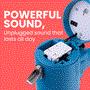 Pyle - PMP46WLT , Home and Office , Megaphones - Bullhorns , Sound and Recording , Megaphones - Bullhorns , Megaphone Siren Bullhorn Speaker, Portable and Lightweight Automatic Bullhorn For Indoor and Outdoor Use (Blue)
