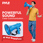 Pyle - PMP46WLT , Home and Office , Megaphones - Bullhorns , Sound and Recording , Megaphones - Bullhorns , Megaphone Siren Bullhorn Speaker, Portable and Lightweight Automatic Bullhorn For Indoor and Outdoor Use (Blue)