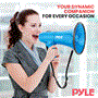 Pyle - PMP46WLT , Home and Office , Megaphones - Bullhorns , Sound and Recording , Megaphones - Bullhorns , Megaphone Siren Bullhorn Speaker, Portable and Lightweight Automatic Bullhorn For Indoor and Outdoor Use (Blue)