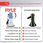 Pyle - PMP51LT , Sound and Recording , Megaphones - Bullhorns , Megaphone Speaker with Built-in LED Lights - PA Bullhorn with Siren Alarm Mode & Adjustable Volume Control