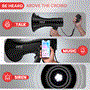 Pyle - PMP561LTB , Sound and Recording , Megaphones - Bullhorns , Megaphone Speaker with Built-in Rechargeable Battery, LED Lights, Siren Alarm Mode & Adjustable Volume Control