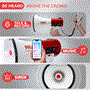 Pyle - PMP57LIA , Sound and Recording , Megaphones - Bullhorns , Megaphone Bullhorn with Built-in Rechargeable Battery, MP3/USB/SD Readers, Aux (3.5mm) Jack, Siren Alarm Mode