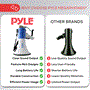 Pyle - PMP59IR , Sound and Recording , Megaphones - Bullhorns , Megaphone Speaker System with Built-in Rechargeable Battery, Handheld Microphone, Aux (3.5mm) Input, Record & Replay Mode