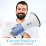 Pyle - PMP59IR , Sound and Recording , Megaphones - Bullhorns , Megaphone Speaker System with Built-in Rechargeable Battery, Handheld Microphone, Aux (3.5mm) Input, Record & Replay Mode