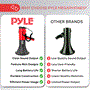 Pyle - PMP64VC.5 , Home and Office , Megaphones - Bullhorns , Sound and Recording , Megaphones - Bullhorns , Lightweight and Portable Megaphone Bullhorn, Aux (3.5mm) Input for MP3/Music, Automatic Siren, 100-Watt, MIC/TALK, BT, Voice Change