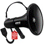 Pyle - PMP68RBIN , Home and Office , Megaphones - Bullhorns , Sound and Recording , Megaphones - Bullhorns , Lightweight and Portable Hand-Grip Type Megaphone - MIC/TALK/SIREN/WHISTLE/RECORD240s,12V Lithium Battery, USB/SD/AUX/BT, 100Watts, (Black)