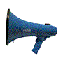 Pyle - PMP80WLTB , Home and Office , Megaphones - Bullhorns , Sound and Recording , Megaphones - Bullhorns , Megaphone Siren Bullhorn Speaker, Portable and Lightweight Automatic Bullhorn For Indoor and Outdoor Use (Blue)