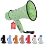 Pyle - PMPRA213GR , Sound and Recording , Megaphones - Bullhorns , Lightweight and Portable Bullhorn Megaphone, Aux (3.5mm) Input for MP3/Music, Automatic Siren, 20-Watt, MIC/TALK (Green)