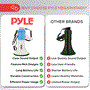 Pyle - PMPRA515WHI , Sound and Recording , Megaphones - Bullhorns , Lightweight and Portable Bullhorn Megaphone, Aux (3.5mm) Input for MP3/Music, Automatic Siren, 50-Watt, MIC/TALK (White)