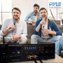 Pyle - PMSA126BU , Sound and Recording , Amplifiers - Receivers , Bluetooth Public Address Amplifier - Compact PA Speaker & Microphone Receiver System with 70V/100V Output, MP3/USB/SD Readers, FM Radio (500 Watt)