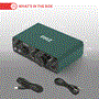 Pyle - PMUX42 , Sound and Recording , Mixers - DJ Controllers , USB /ASIO Audio Interface for Recording, Songwriting, Streaming and Podcasting, 2IN 2OUT 24bit /192kHz Podcaster (Brunswick Green)