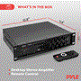 Pyle - PMX3500PH , Sound and Recording , Amplifiers - Receivers , Bluetooth Home/PA Mixing Amplifier - Built-in USB Playback, Micro SD Card Reader, with BT/Optical/Coaxial/Mic Inputs & Digital LED Display, 500 Watts