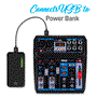 Pyle - CA-PMX44T , Sound and Recording , Mixers - DJ Controllers , Professional 6-Channel Compact Audio Mixer - DC 5V Power Supply USB Interface Mixer with Bluetooth and DSP Sound Effects