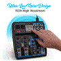 Pyle - CA-PMX44T , Sound and Recording , Mixers - DJ Controllers , Professional 6-Channel Compact Audio Mixer - DC 5V Power Supply USB Interface Mixer with Bluetooth and DSP Sound Effects