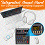 Pyle - PMX464 , Sound and Recording , Mixers - DJ Controllers , 4-Channel Audio Mixer  w/ Recording Interface -  Built-in FX Processor/AUX Input & MP3 Player, 2 XLR I/O Connectors