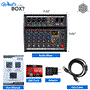 Pyle - PMX466 , Sound and Recording , Mixers - DJ Controllers , 6-Channel Audio Mixer w/ Recording Interface - Built-in Multi-FX Processor/AUX Input & MP3 Player, 4 XLR I/O Connectors