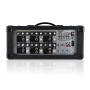 Pyle - PMX601 , Sound and Recording , Mixers - DJ Controllers , 6-Channel Powered PA Mixer / Amplifier, 150 Watt, Aux (3.5mm) and RCA Input Connector Jacks, Graphic EQ