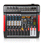 Pyle - CA-PMX646 , Musical Instruments , Mixers - DJ Controllers , 6-Channel Wireless BT Streaming Inputs Mixer w/ Recording Interface -  4 XLR Input/2 XLR Output Connectors, Built-in FX/SUB Output & MP3 Player