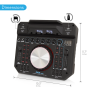 Pyle - UPMX6BU , Sound and Recording , Mixers - DJ Controllers , Wireless DJ Sound FX Audio Mixer - Bluetooth Stage & Studio Mixer System with Karaoke Style Mic-Talkover, MP3/USB/SD Readers, FM Radio