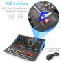 Pyle - PMXU46BT , Sound and Recording , Mixers - DJ Controllers , 4-Ch. Bluetooth Studio Mixer - DJ Controller Audio Mixing Console System